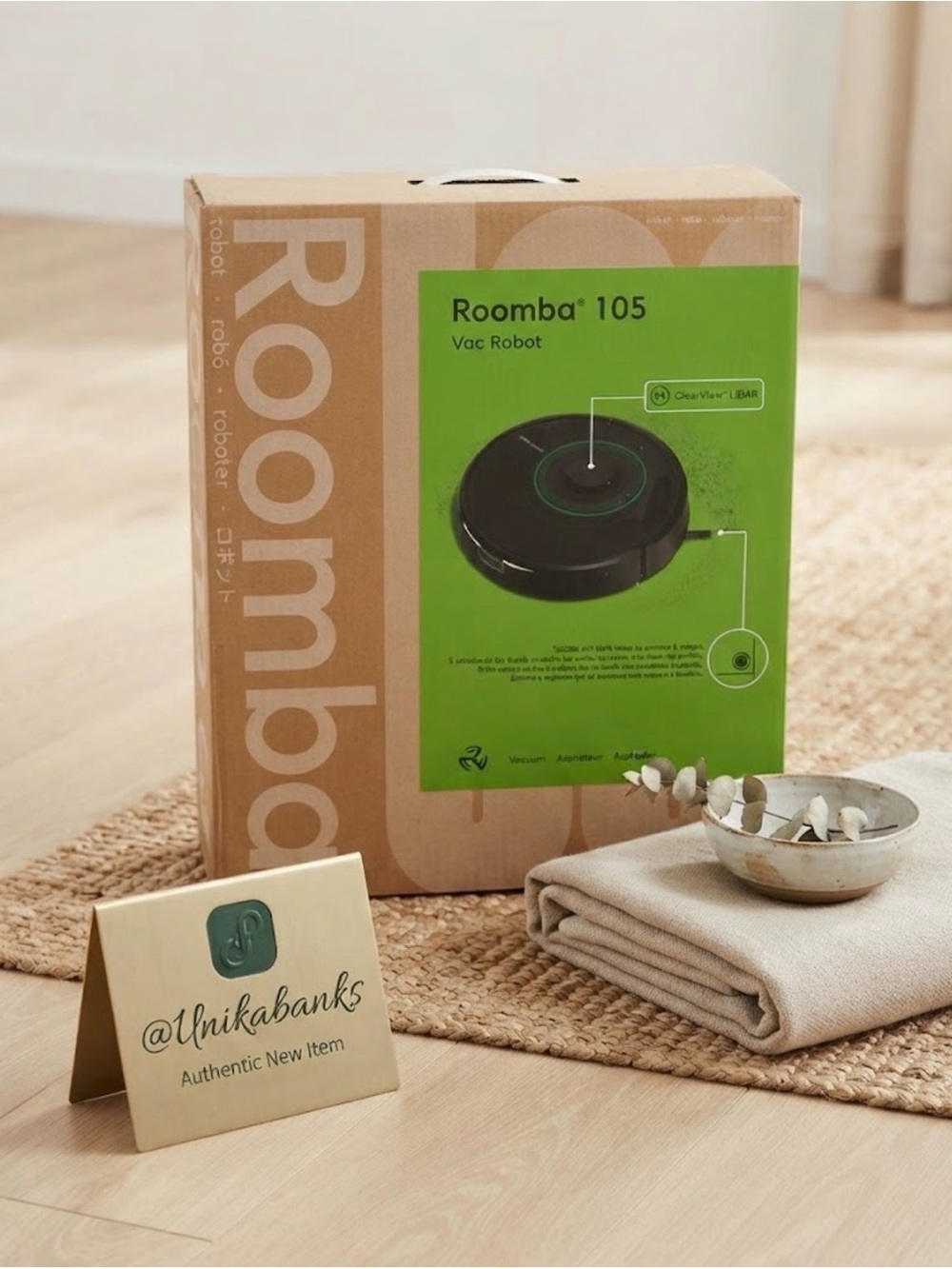 iRobot Roomba 105 Robot Vacuum — Black
